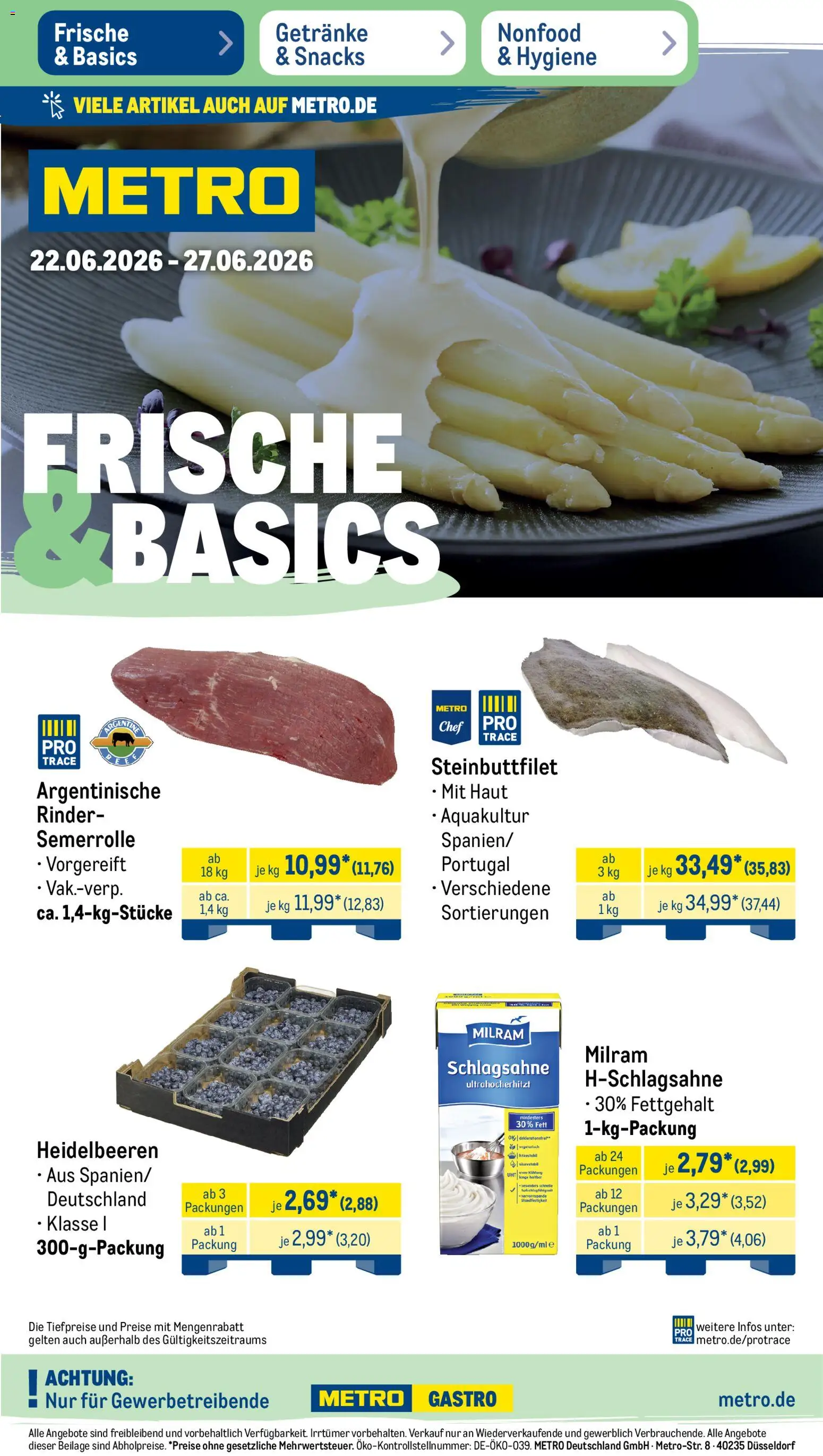 Vorschau von dem Prospekt des Geschäftes Metro, gültig ab dem 22.06.2026