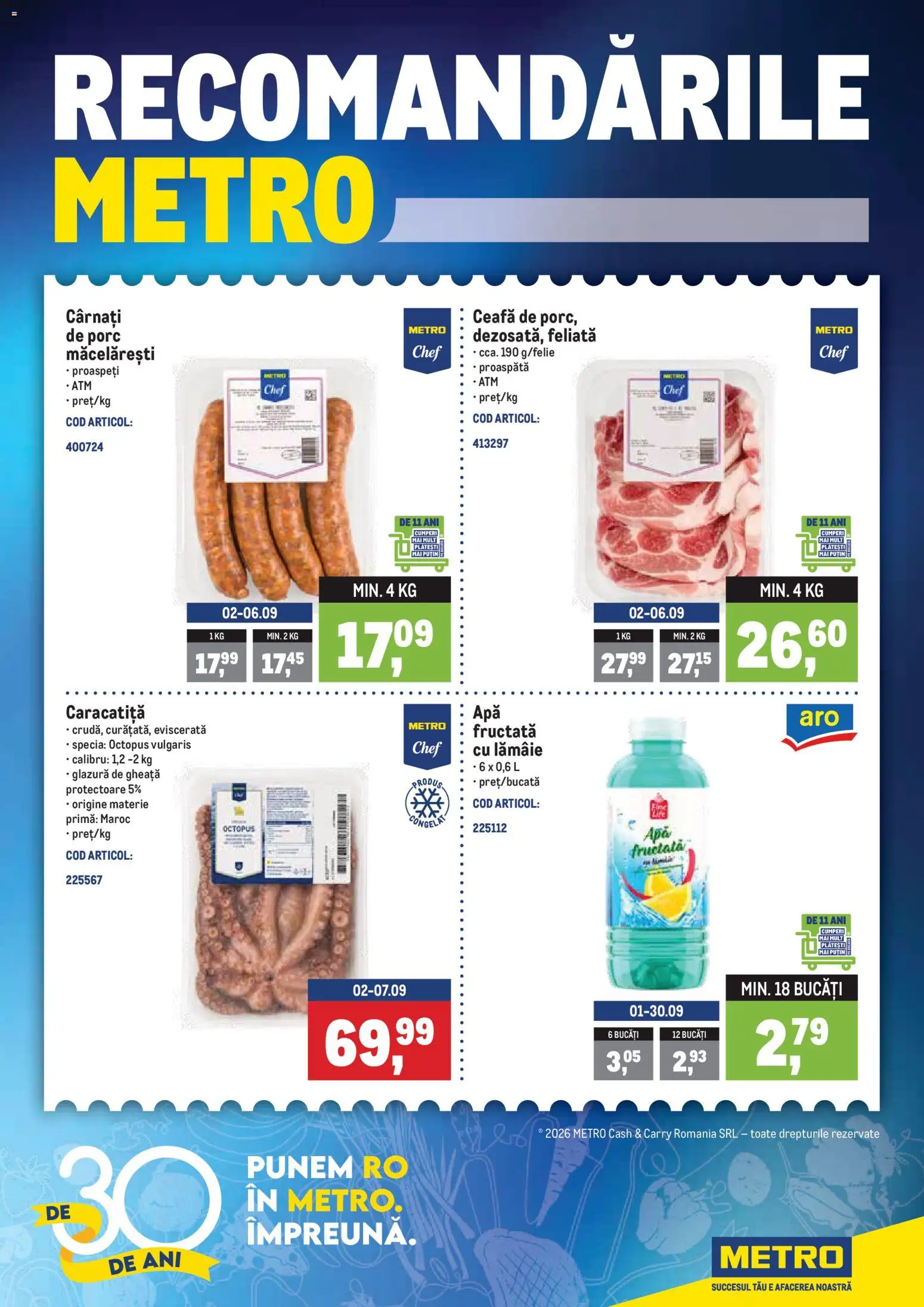 Previzualizarea de cataloage: Metro Metro Catalog valabil de la 31.08.2026
