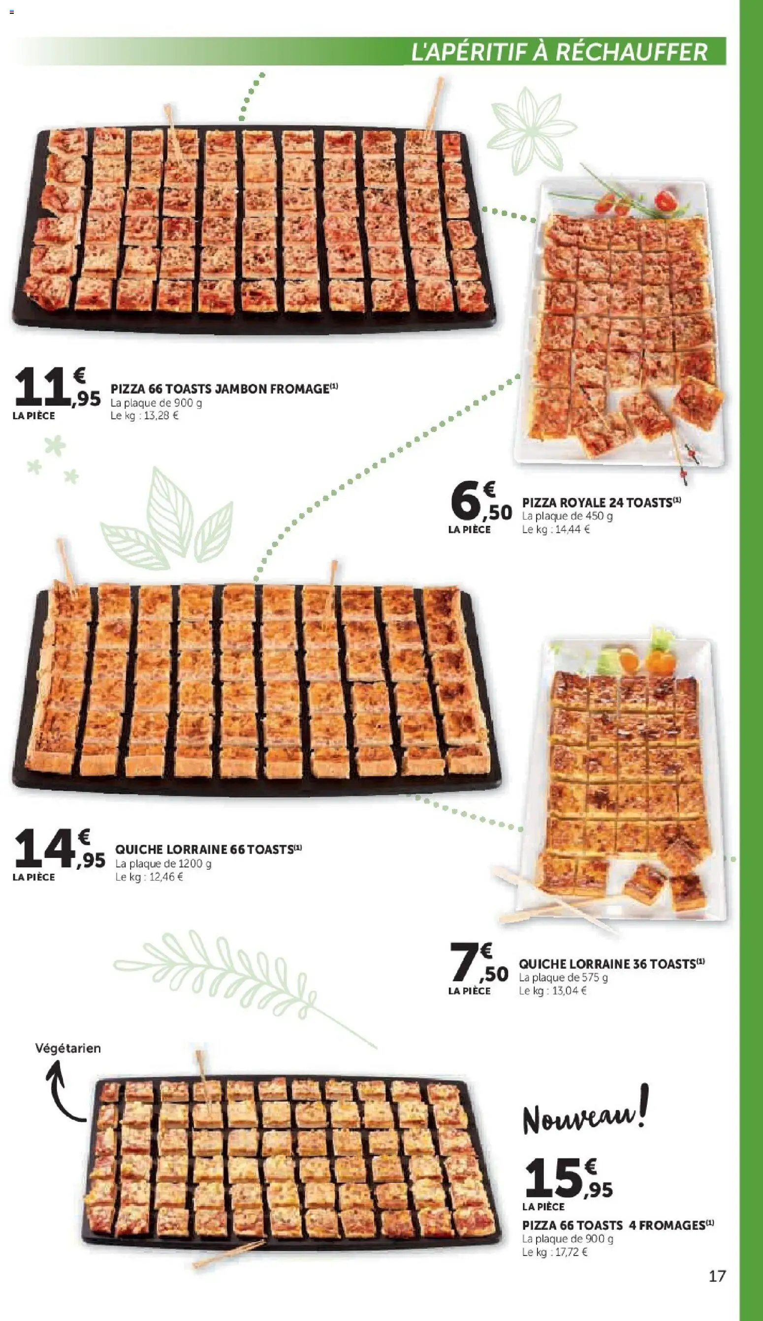 Prévisualisation de Super U - La carte Printemps Été du magasin Super U formulaire valide 03/03/2026 - Pizza, Jambon, Toasts