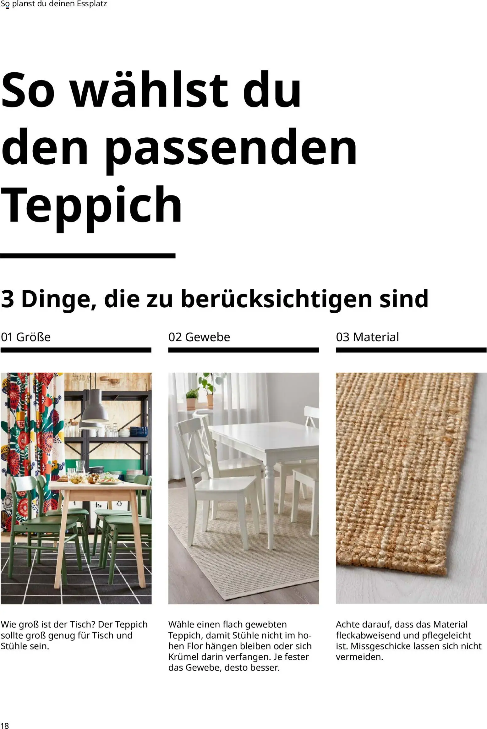 Vorschau von dem Prospekt des Geschäftes Ikea, gültig ab dem 11.09.2026 - Teppich, Tisch