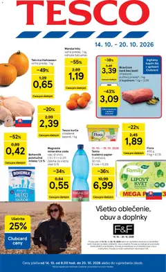 Náhľad Tesco letáku platného od 14.10.2026