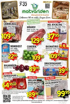 Förhandsgranska reklamblad Matvärlden erbjudanden från butik Matvärlden gäller från 18/05/2026