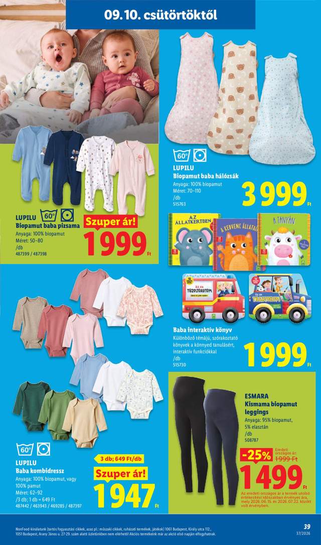 Új Lidl akciós újság 09.10.