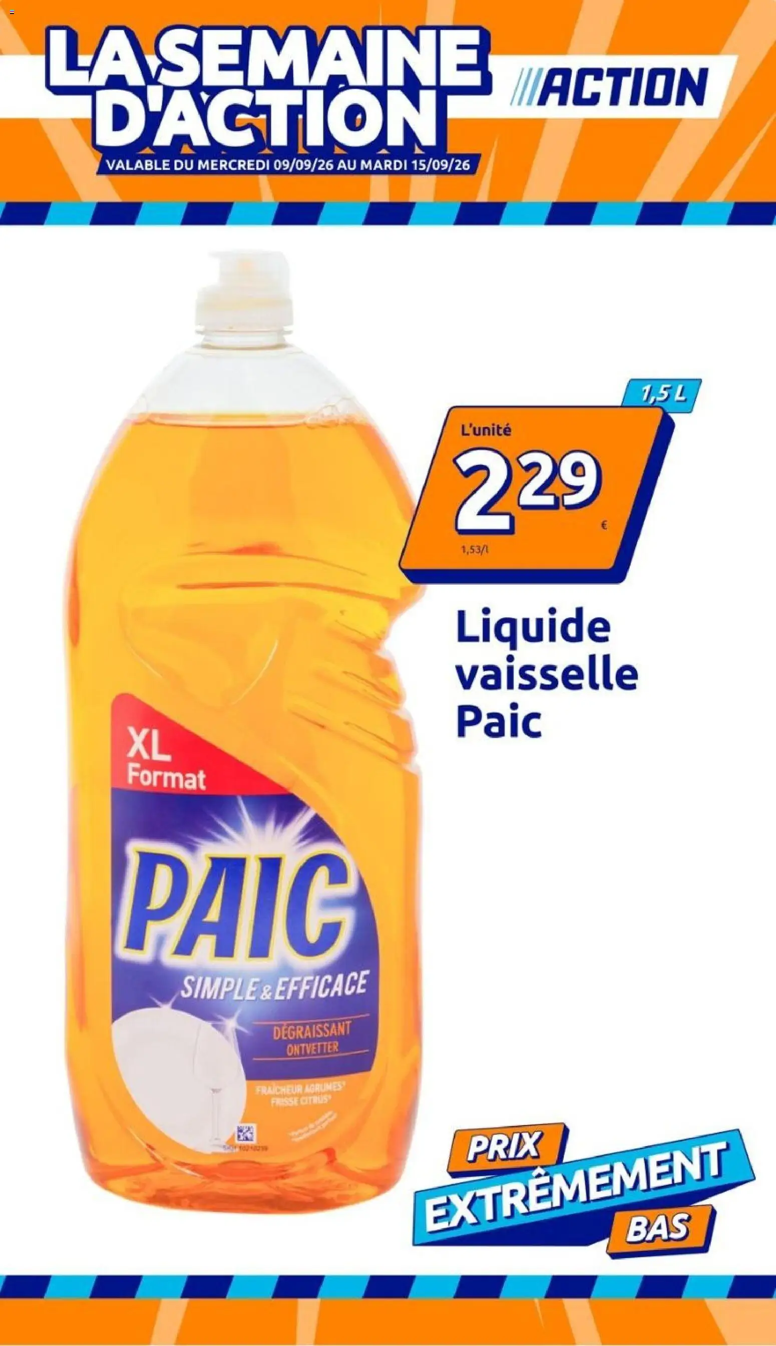 Prévisualisation de Action catalogue du magasin Action formulaire valide 09/09/2026