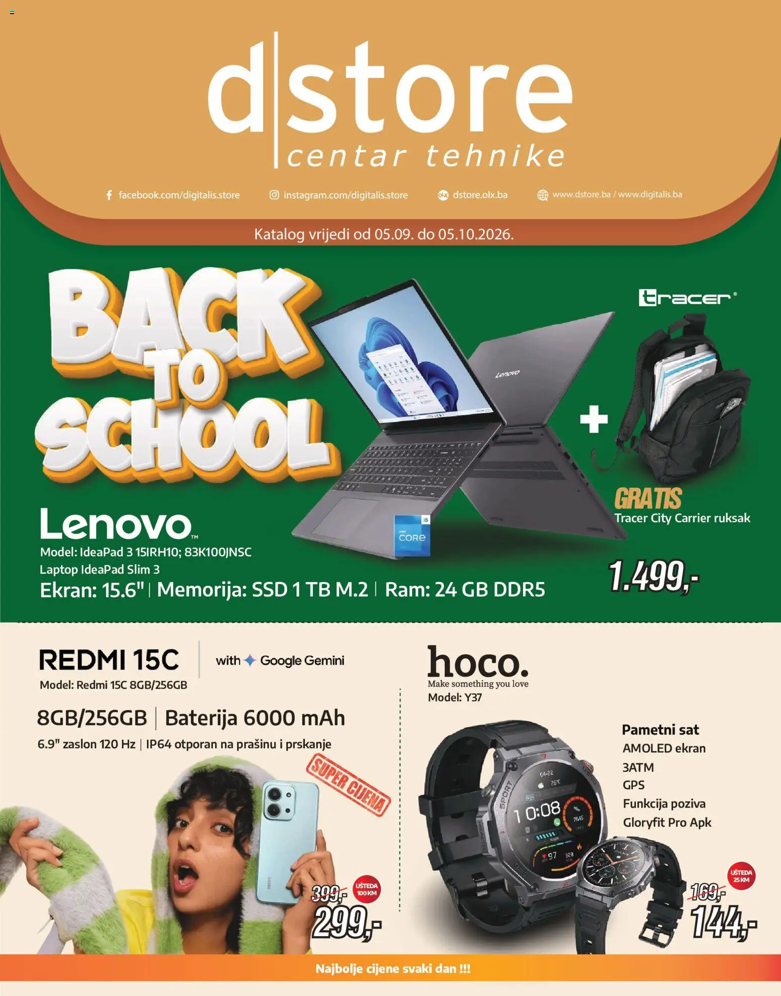 Pregled letka Dstore katalog trgovine Dstore vrijedi od 05.09.2026
