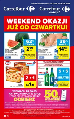 Pogląd gazetki "Carrefour gazetka - Weekend okazji" ze sklepu Carrefour ważnej od 28.05.2026