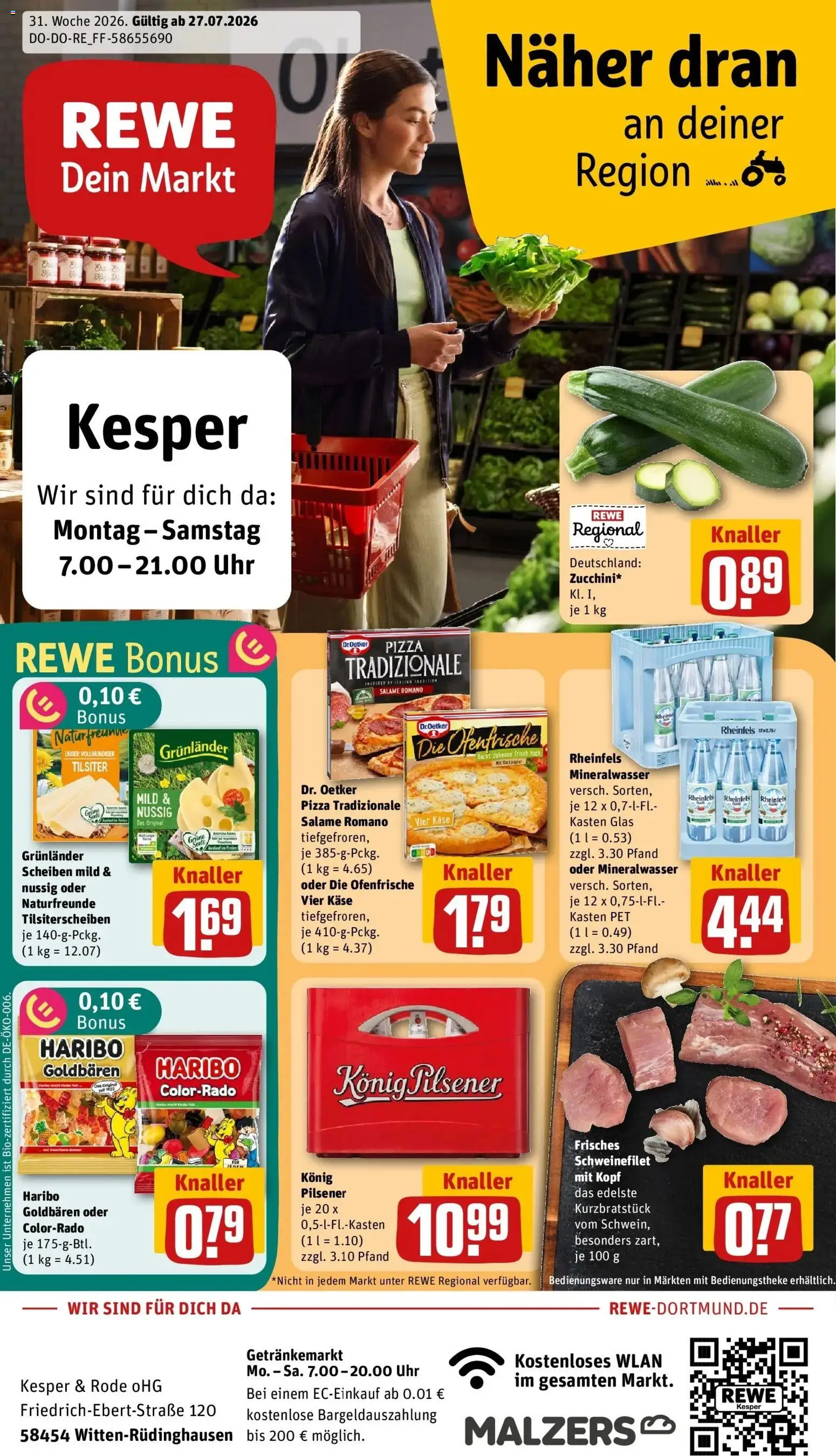 Vorschau von dem Prospekt des Geschäftes Rewe, gültig ab dem 27.07.2026