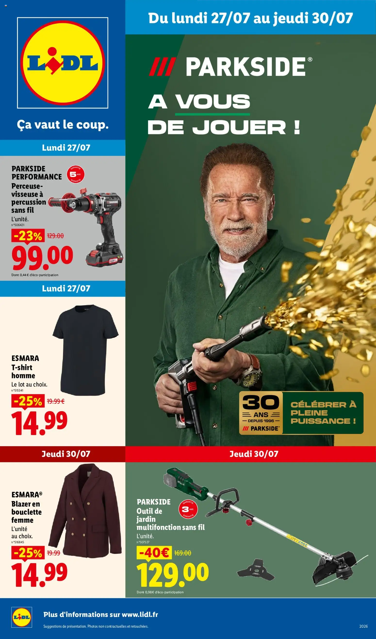 Prévisualisation de LIDL catalogue les bonnes affaires Exclu Web du magasin LIDL formulaire valide 27/07/2026