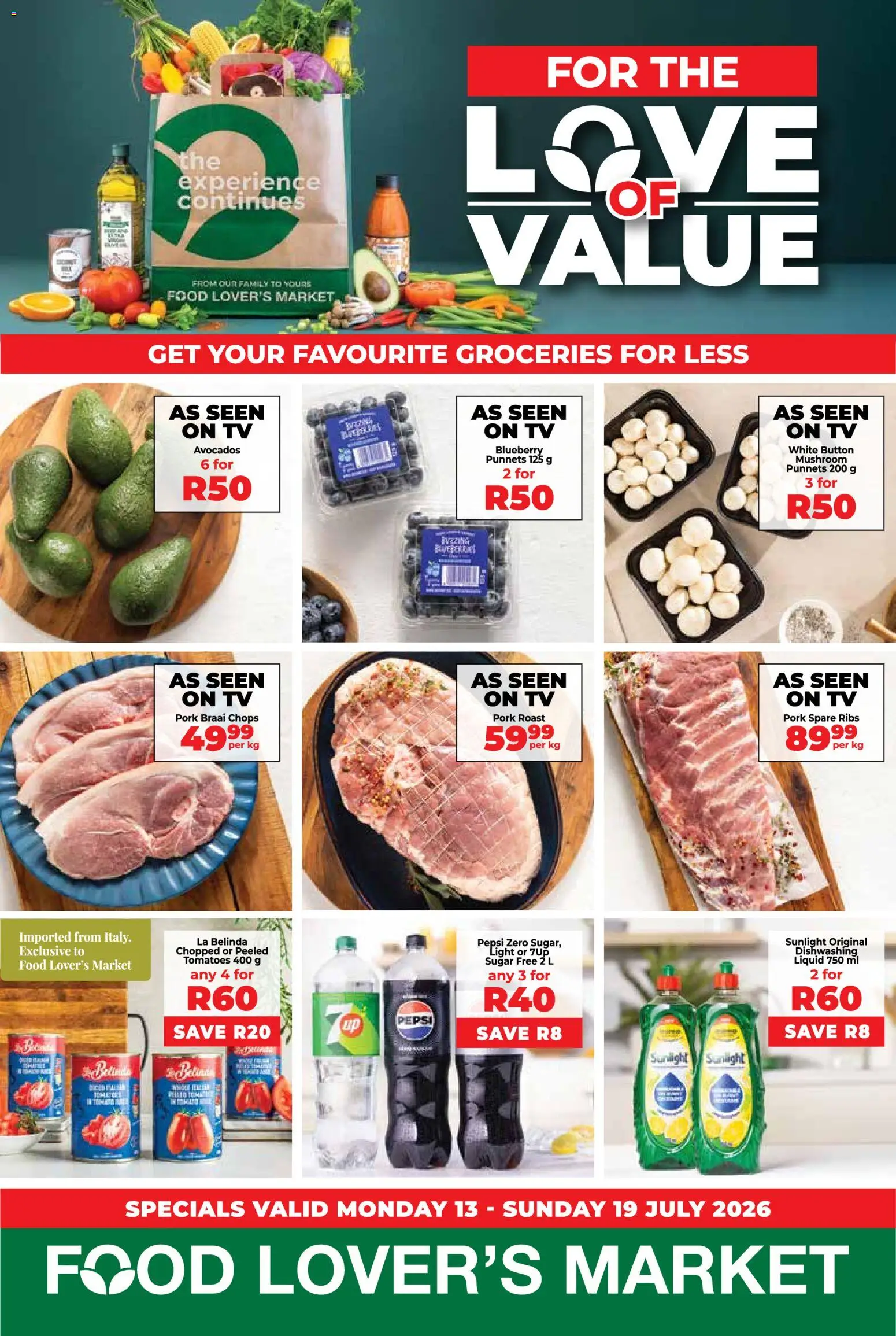Preview of Food Lover's Market flyer valid from 13/07/2026