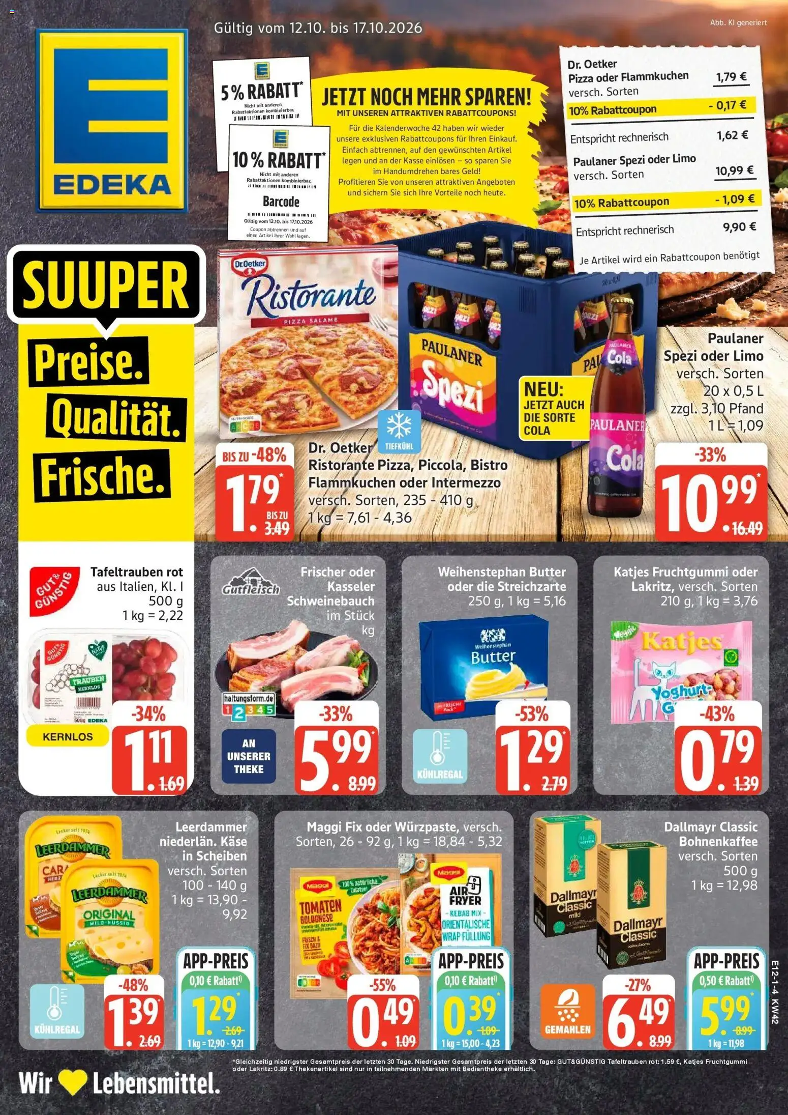 Vorschau von dem Prospekt des Geschäftes Edeka, gültig ab dem 12.10.2026