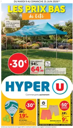 Prévisualisation de Hyper U - L'été à prix bas du magasin Hyper U formulaire valide 09/06/2026