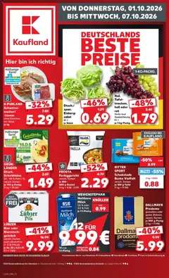 Vorschau von dem Prospekt des Geschäftes Kaufland, gültig ab dem 01.10.2026