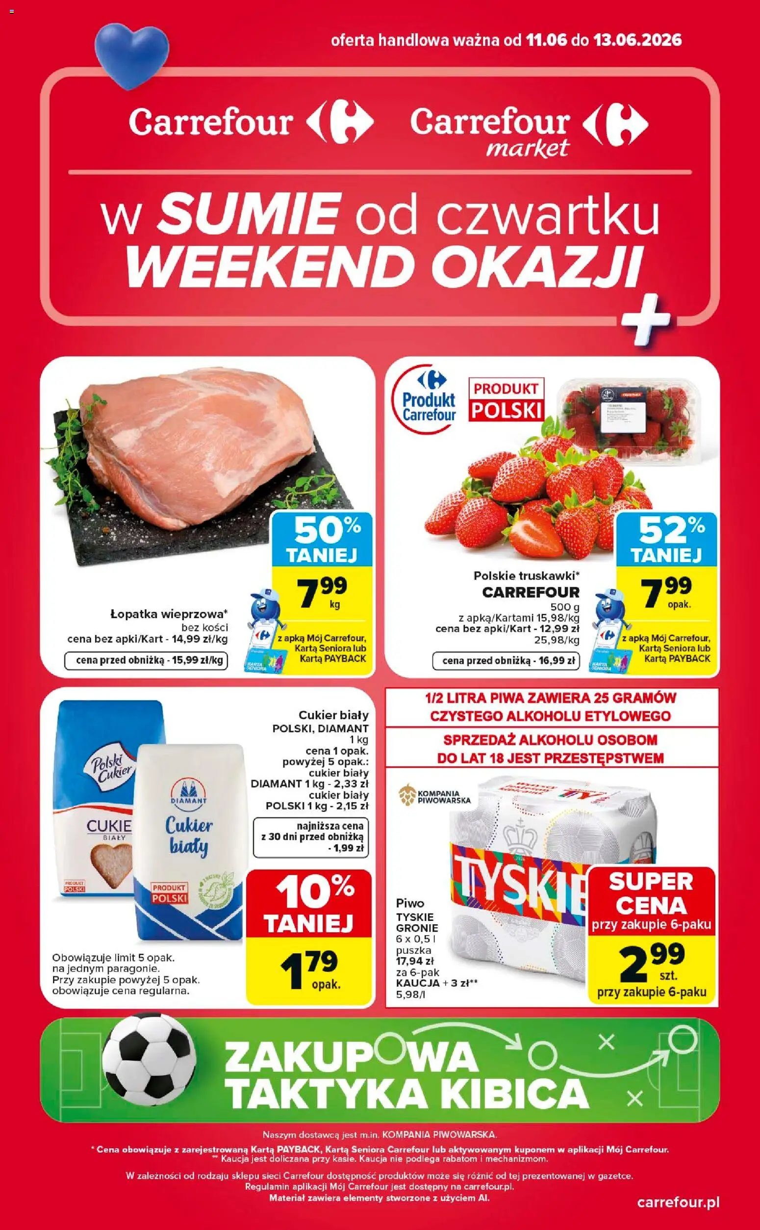 Pogląd gazetki "Carrefour gazetka - Weekend okazji" ze sklepu Carrefour ważnej od 11.06.2026