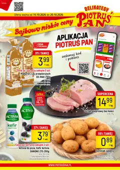 Pogląd gazetki "Piotruś Pan gazetka" ze sklepu Piotruś Pan ważnej od 15.10.2026