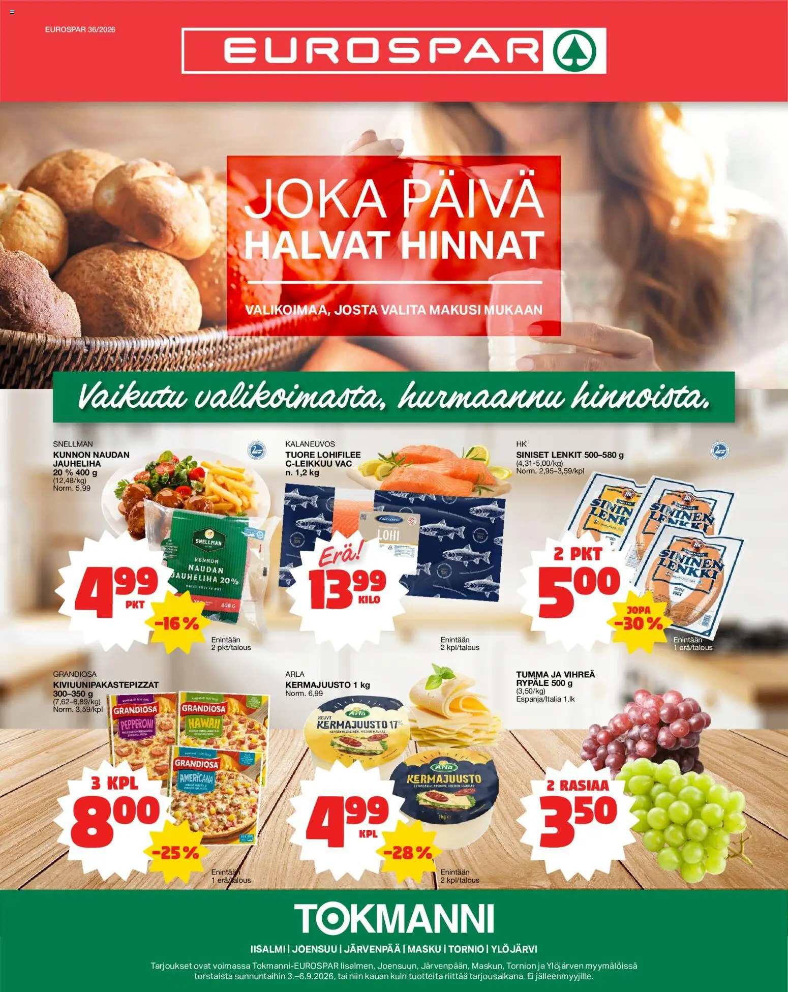 Kaupan Tokmanni Tokmanni - Eurospar esikatselu, voimassa 03/09/2026