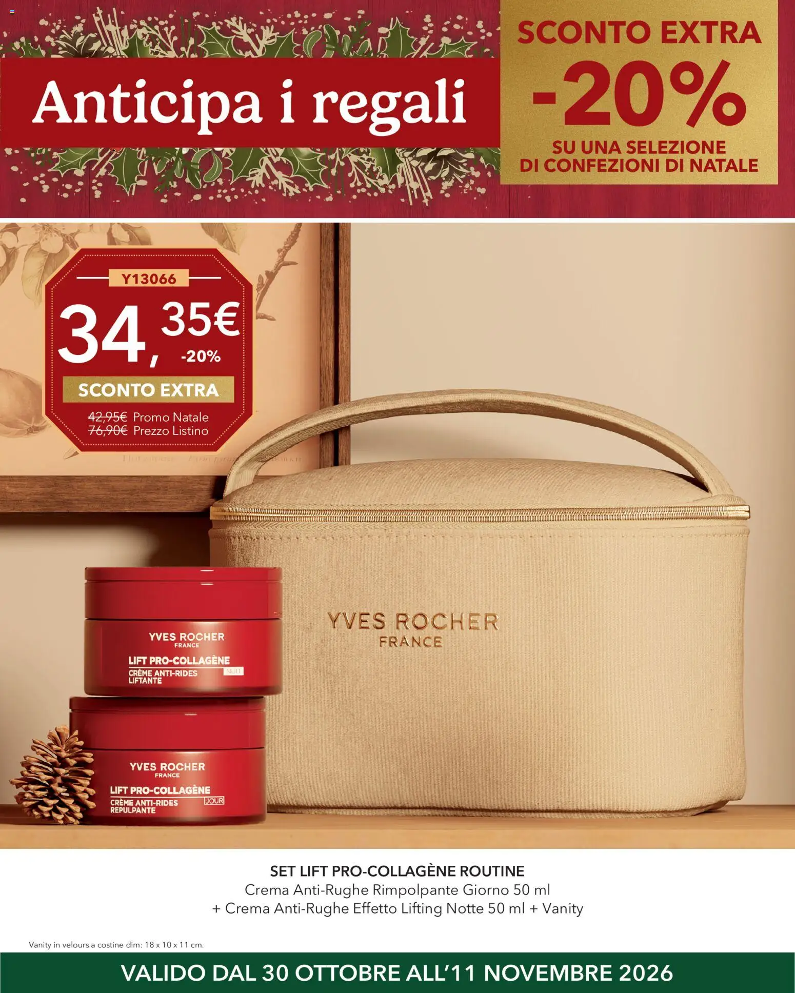 Anteprima dell'opuscolo Yves Rocher catalogo Anticipa I Regali dal negozio Yves Rocher valido da 30/10/2026 - Crema