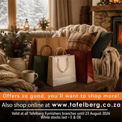 Preview of Tafelberg Furnishers flyer valid from 12/08/2026