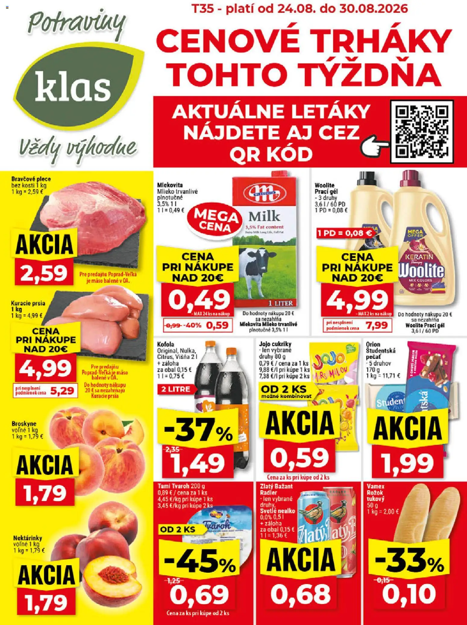 Náhľad Klas letáku platného od 24.08.2026