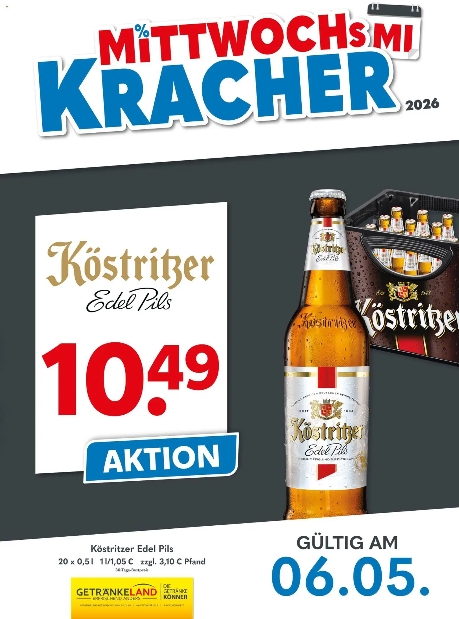 Vorschau von dem Prospekt des Geschäftes Getränkeland, gültig ab dem 06.05.2026