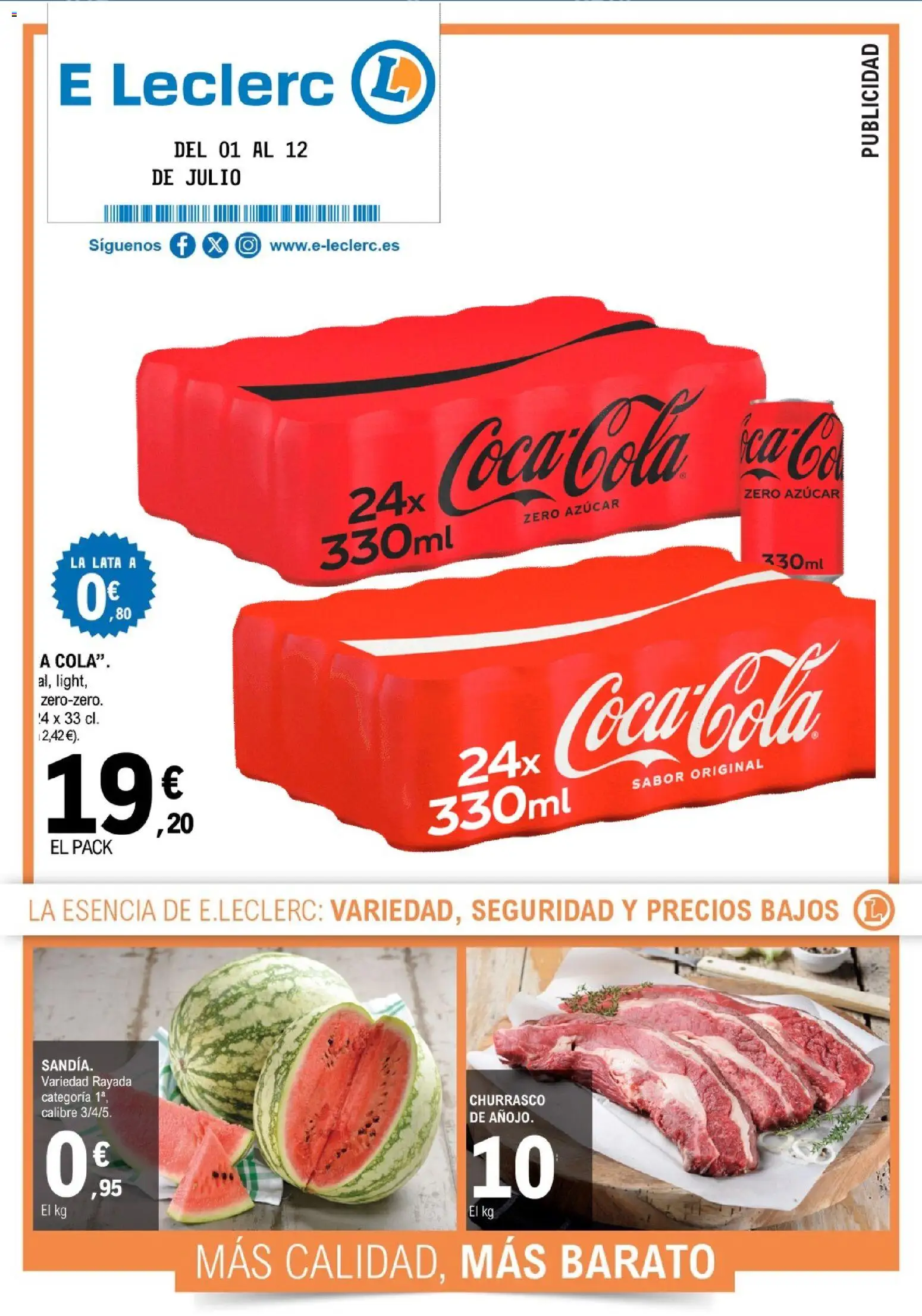 Vista previa del folleto de la tienda E.Leclerc válido desde el 01/07/2026 - Azúcar