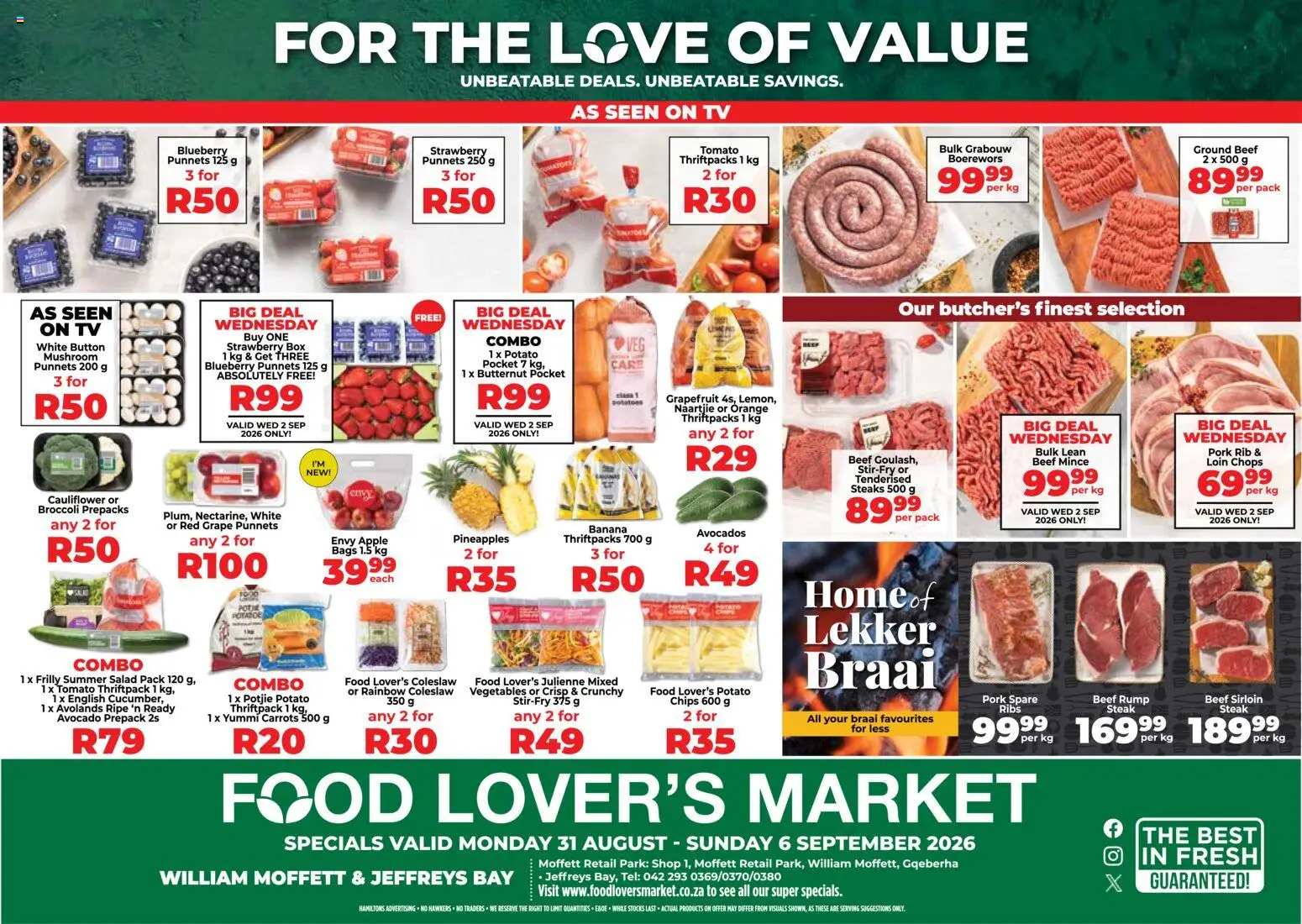 Preview of Food Lover's Market flyer valid from 31/08/2026