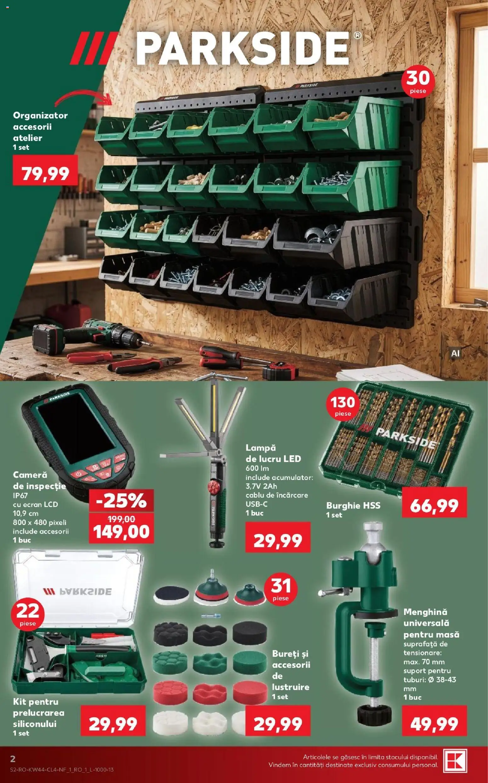 Kaufland RO - Kaufland RO akciós újság megtekintése, amely érvényes 2026.10.28.-től - Parkside, Lámpa, LED