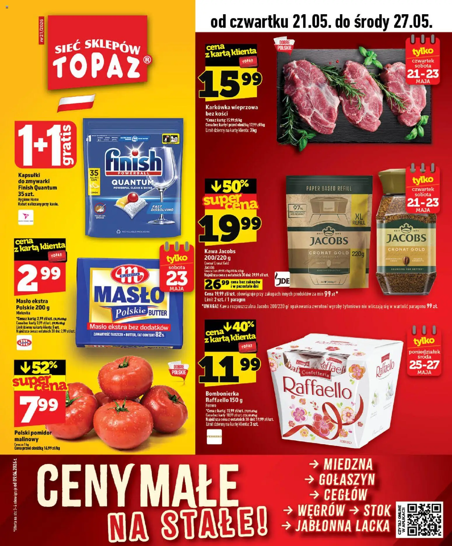 Pogląd gazetki "Topaz gazetka - Ceny małe na stałe" ze sklepu Topaz ważnej od 21.05.2026