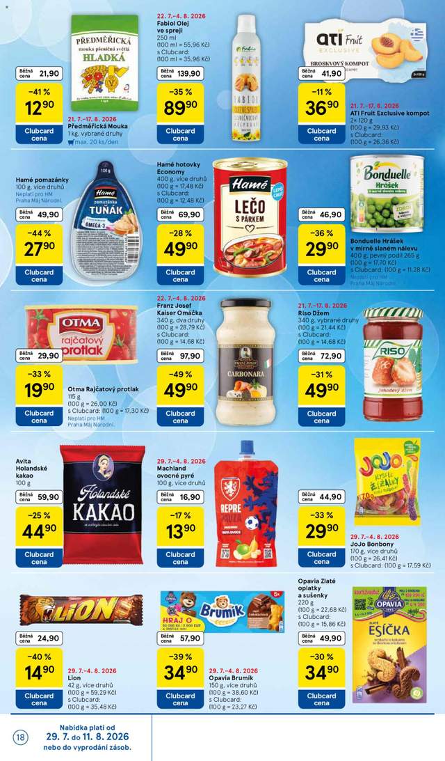 Nový Tesco leták od 29.07.