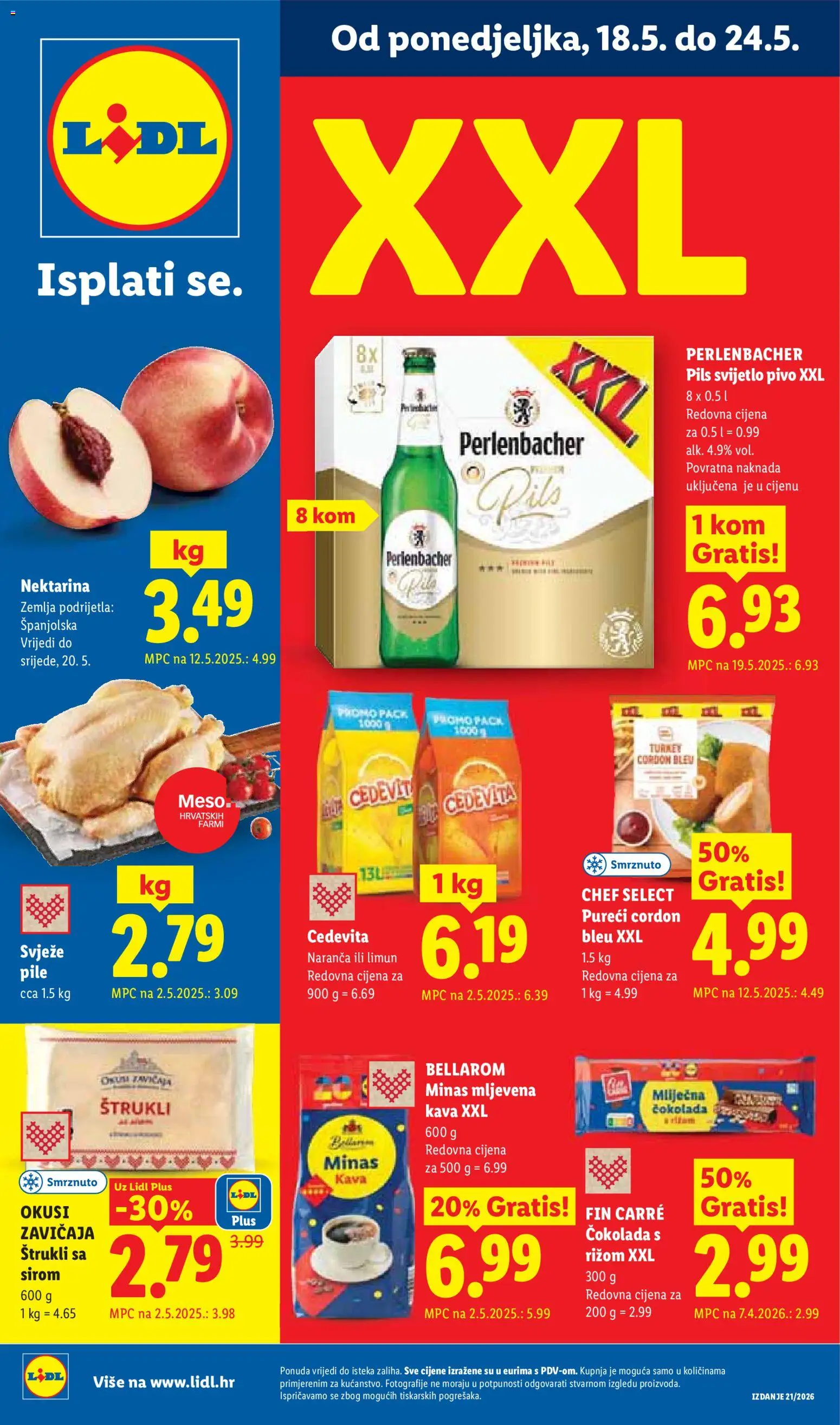 Pregled letka Lidl Katalog trgovine Lidl vrijedi od 18.05.2026