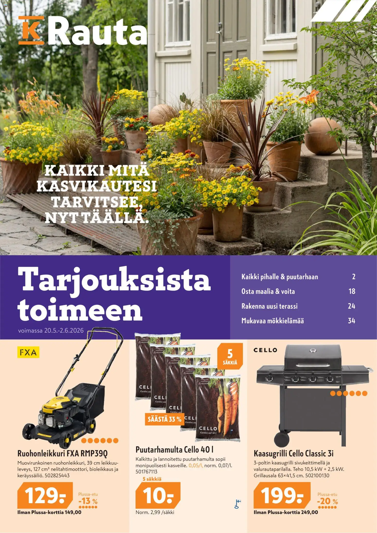 Kaupan K-Rauta K-Rauta tarjoukset esikatselu, voimassa 20/05/2026