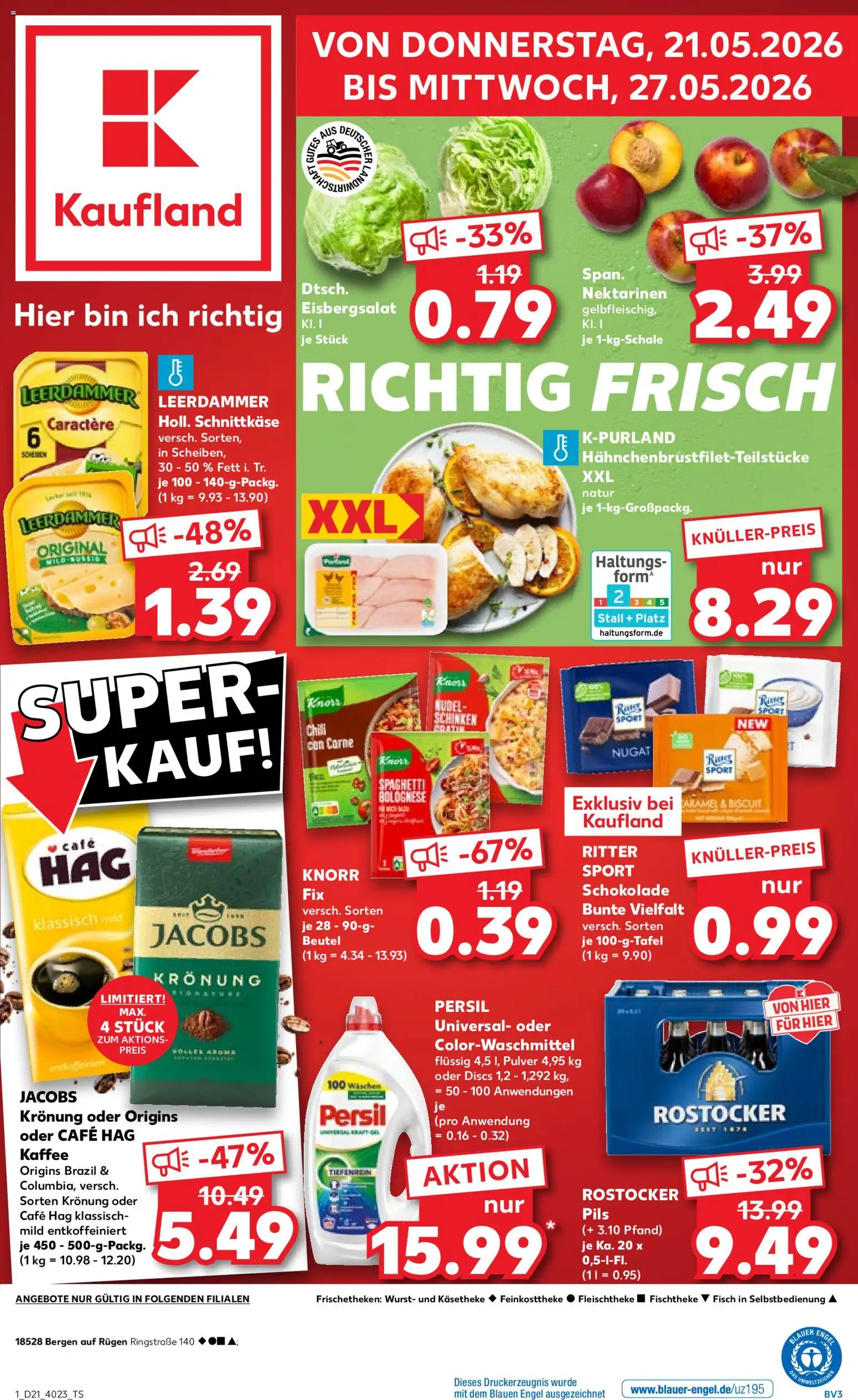 Voorbeeld van Kaufland DE - DE Folder van winkel Kaufland DE geldig vanaf 21-05-2026