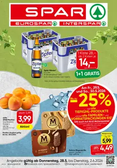 Vorschau der Angebote: Spar Spar Flugblatt - Tirol gültig ab 28.05.2026