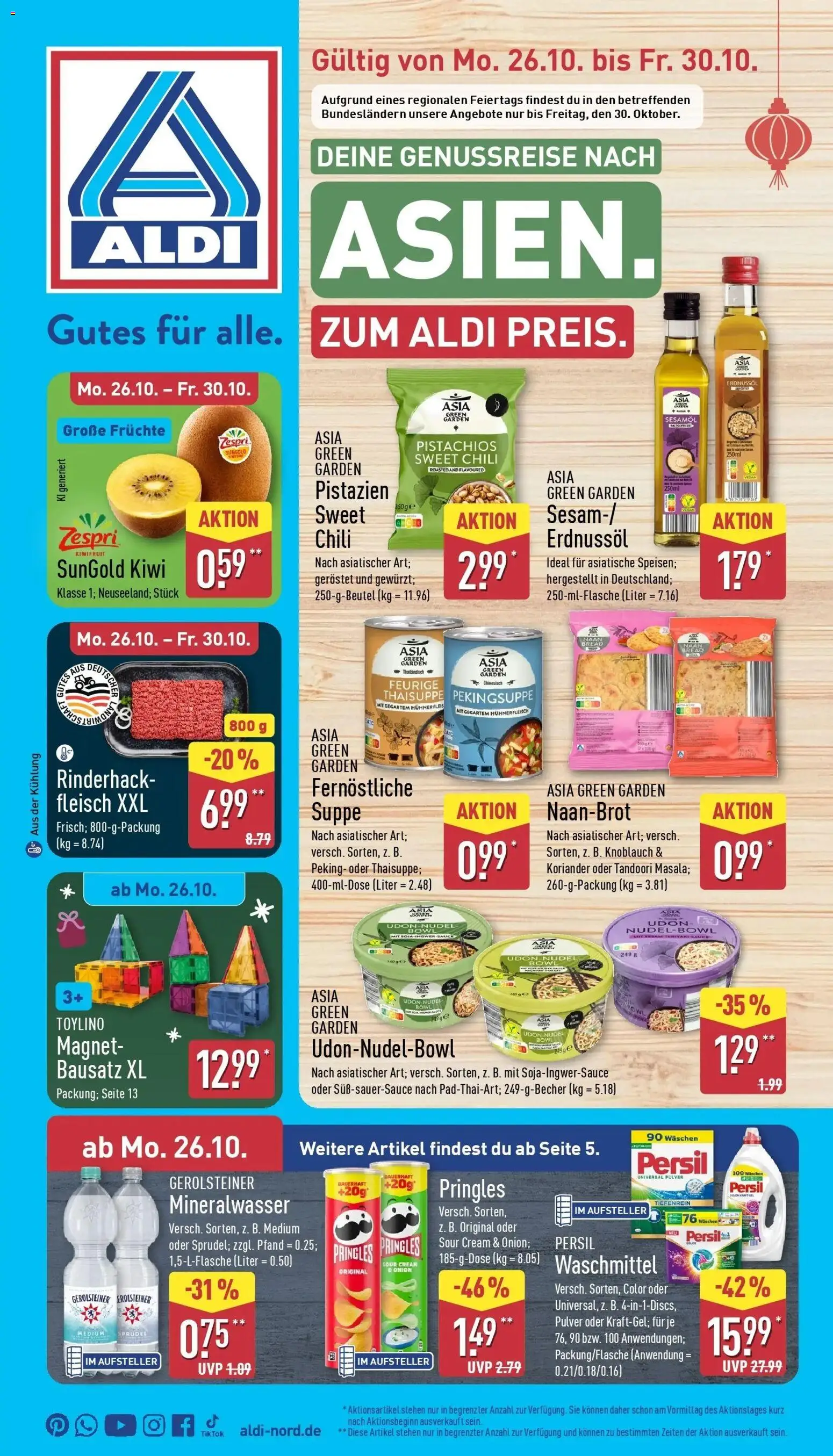 Vorschau von dem Prospekt des Geschäftes Aldi, gültig ab dem 26.10.2026