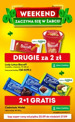 Pogląd gazetki "Żabka gazetka - Weekendowe promocje" ze sklepu Żabka ważnej od 25.09.2026