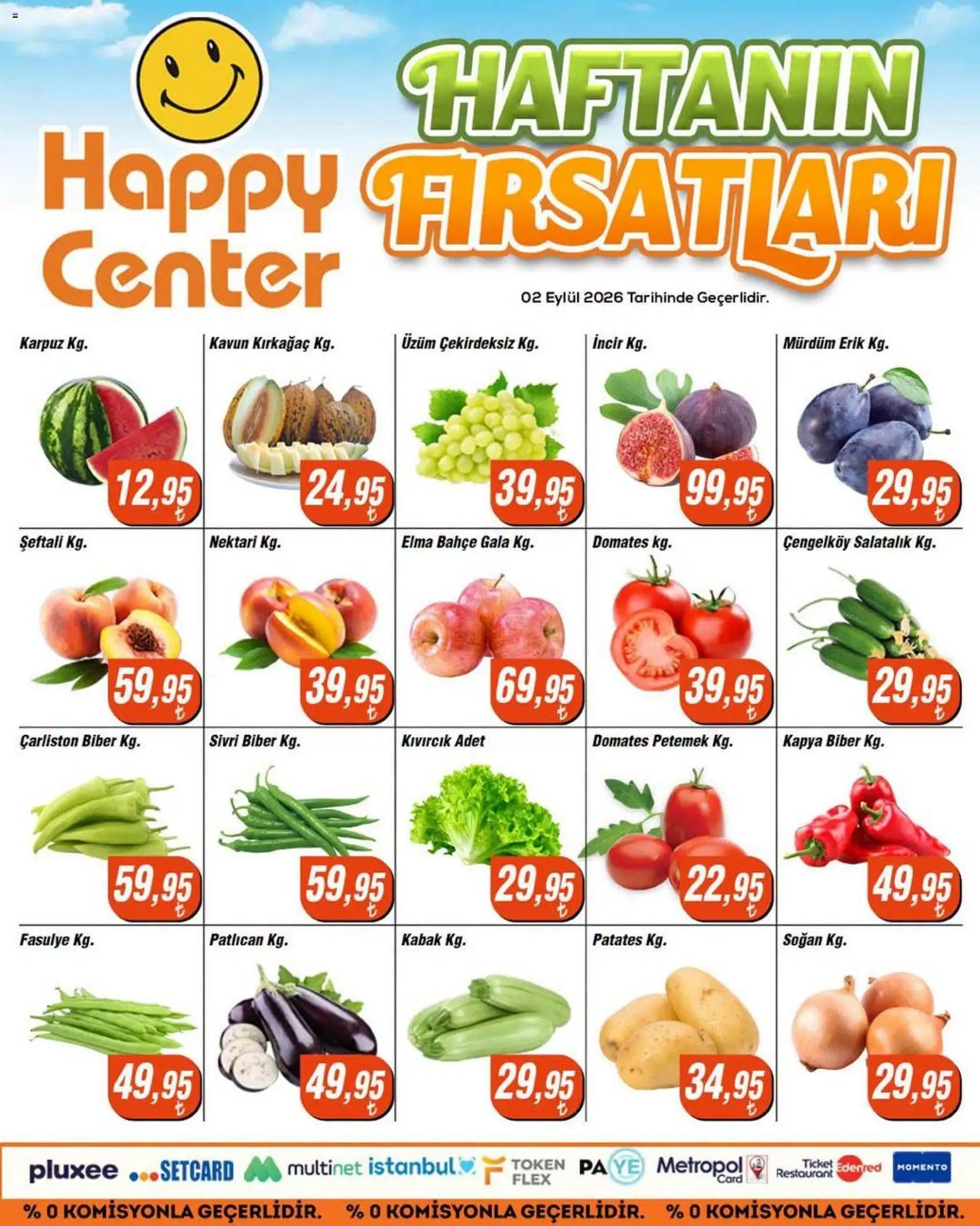 Happy Center Happy Center - Manav 02.09.2026 - Broşürünün önizlemesi