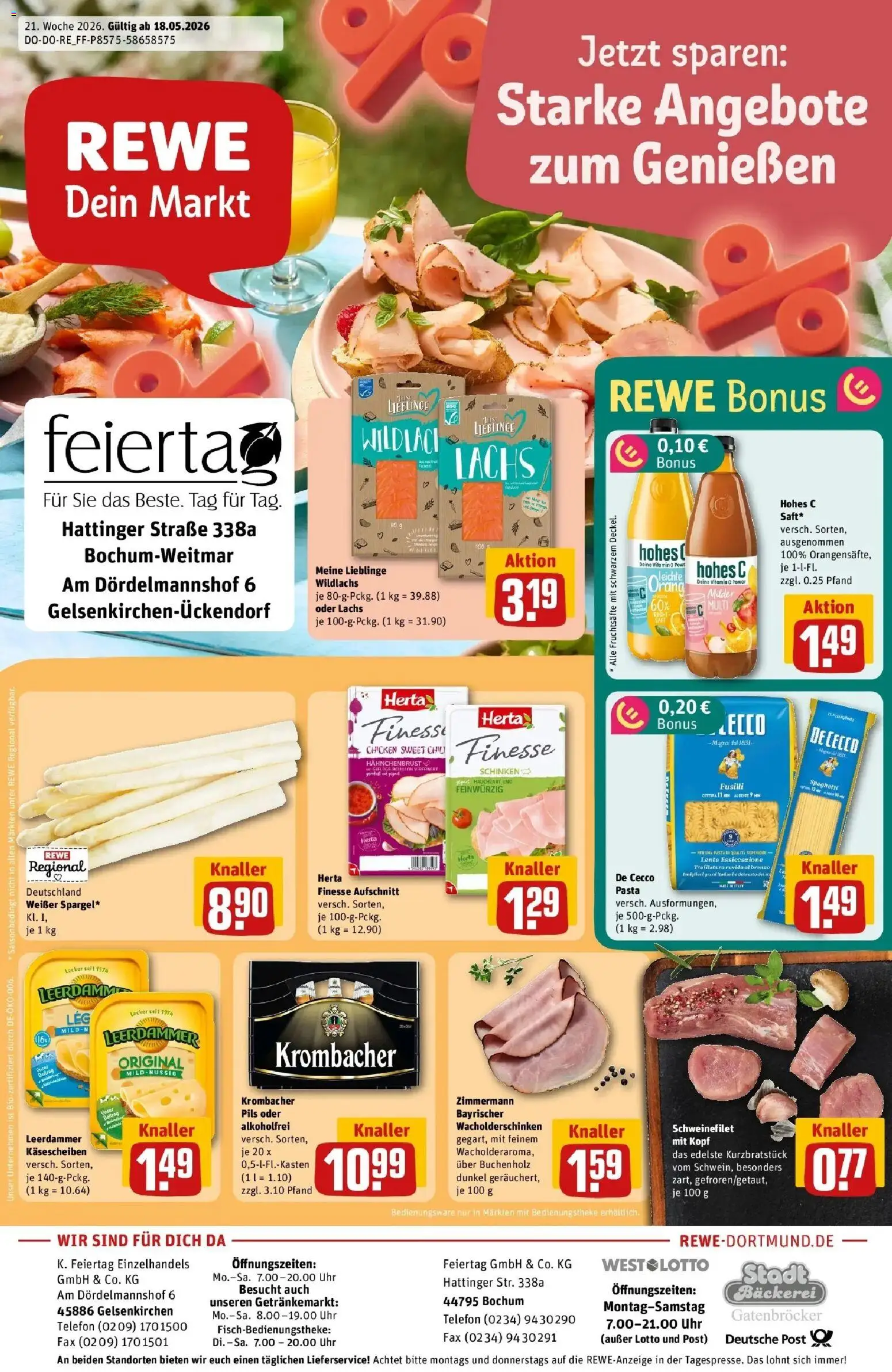 Vorschau von dem Prospekt des Geschäftes Rewe, gültig ab dem 17.05.2026