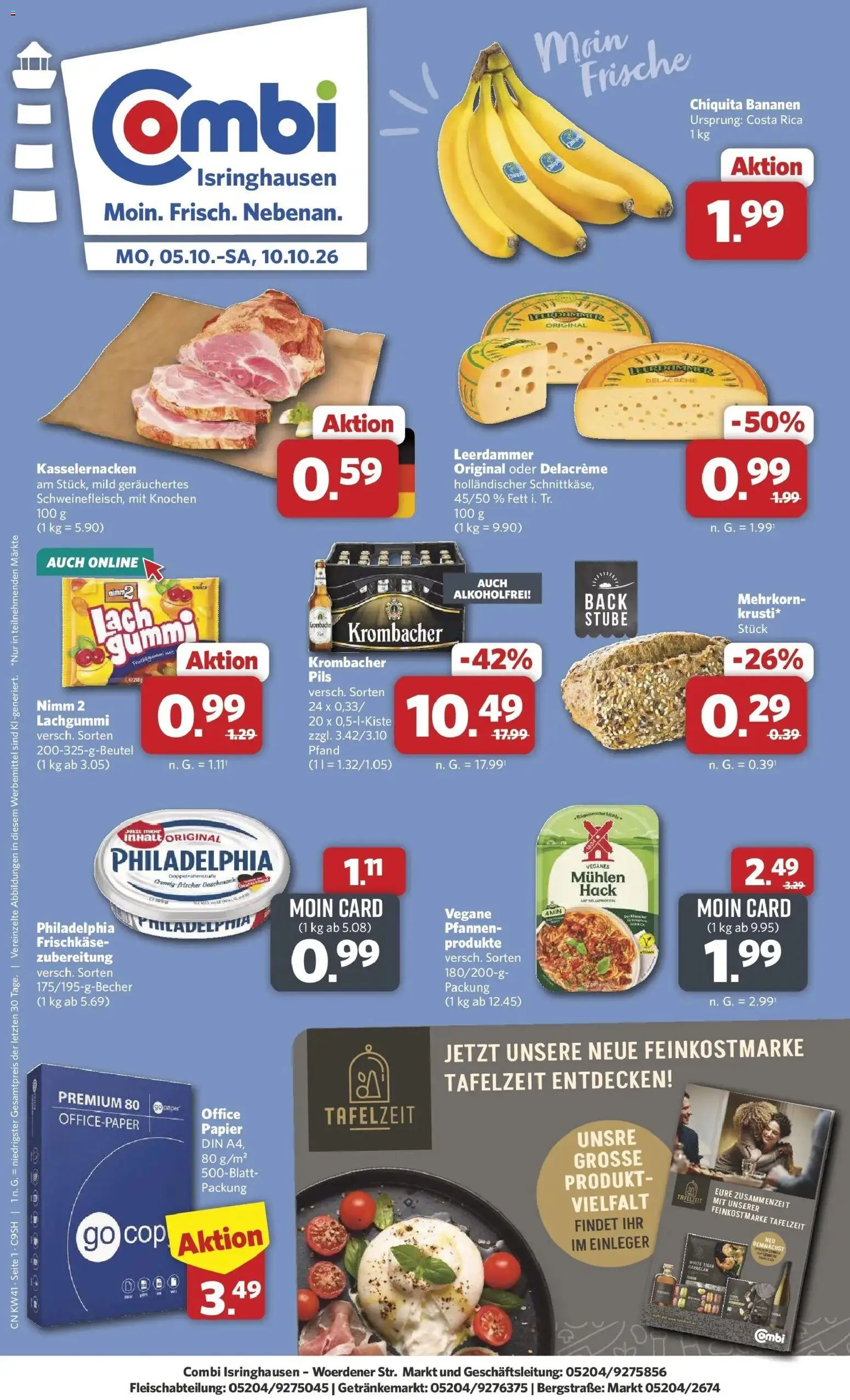 Vorschau von dem Prospekt des Geschäftes Combi, gültig ab dem 05.10.2026
