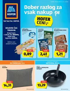 Pregled letka Hofer SI Katalog trgovine Hofer SI vrijedi od 12.08.2026