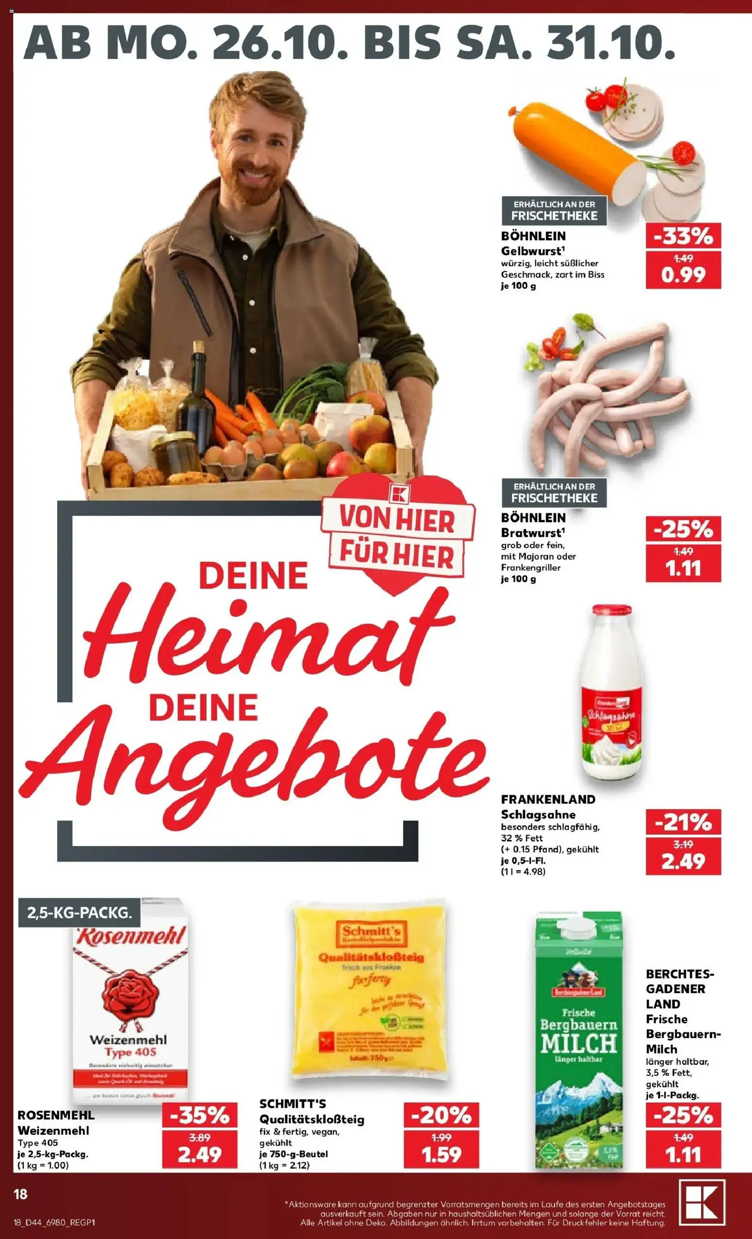 Vorschau von dem Prospekt des Geschäftes Kaufland, gültig ab dem 26.10.2026