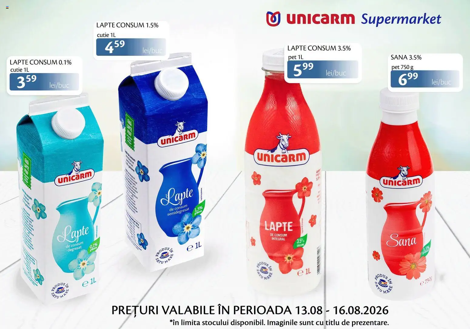 Previzualizarea de cataloage: Unicarm Unicarm Catalog Produse lactate valabil de la 13.08.2026