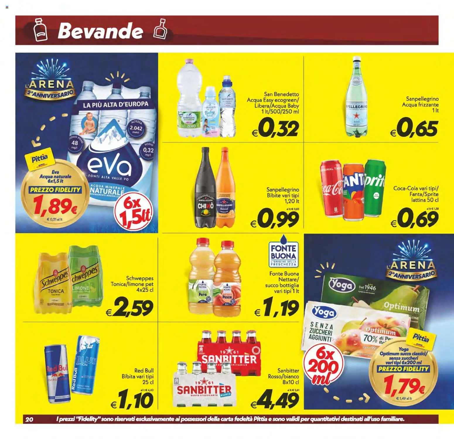 Anteprima dell'opuscolo SuperConveniente volantino Misterbianco dal negozio SuperConveniente valido da 23/10/2026 - Acqua, Red Bull, Limone, Pesca, Bottiglia, Succo, Bibite, Acqua naturale