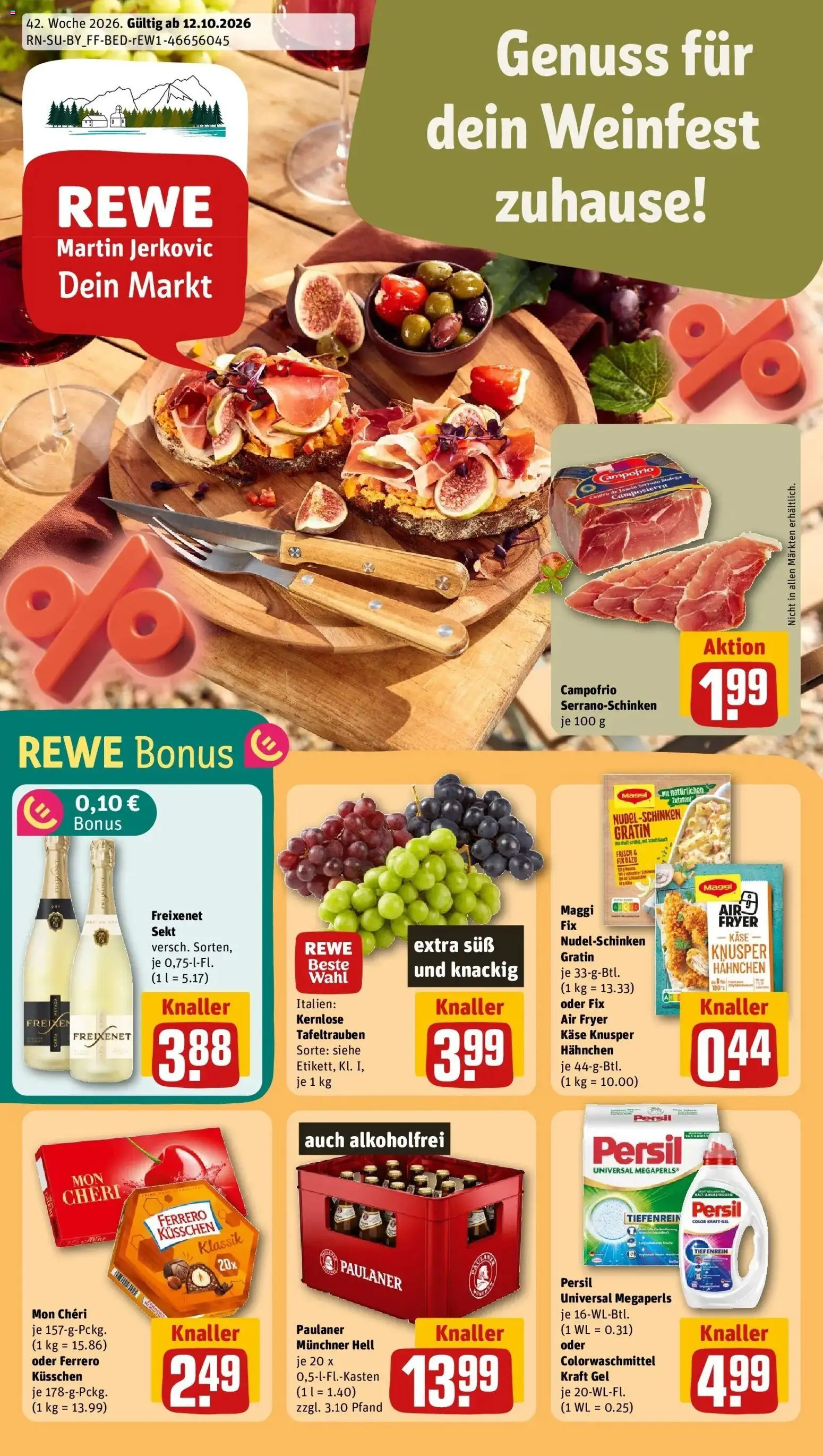 Vorschau von dem Prospekt des Geschäftes Rewe, gültig ab dem 12.10.2026