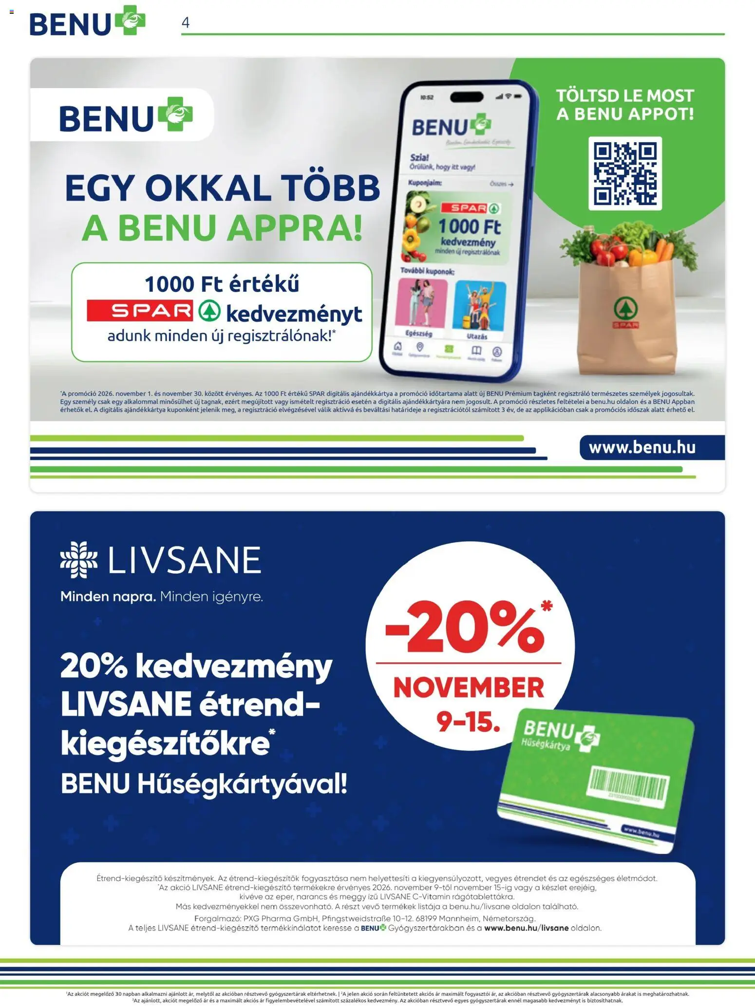 BENU Gyógyszertárak - BENU Gyógyszertárak akciós újság megtekintése, amely érvényes 2026.11.01.-től - Rák, Meggy, Narancs, Lé