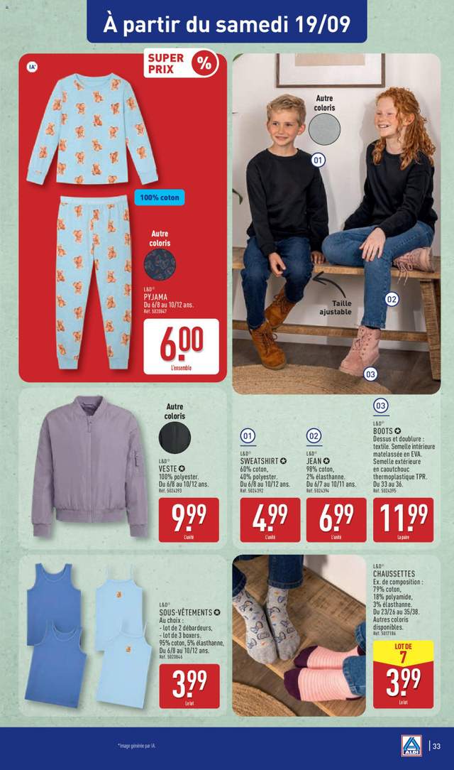 Nouveau catalogue Aldi à partir du 15/09