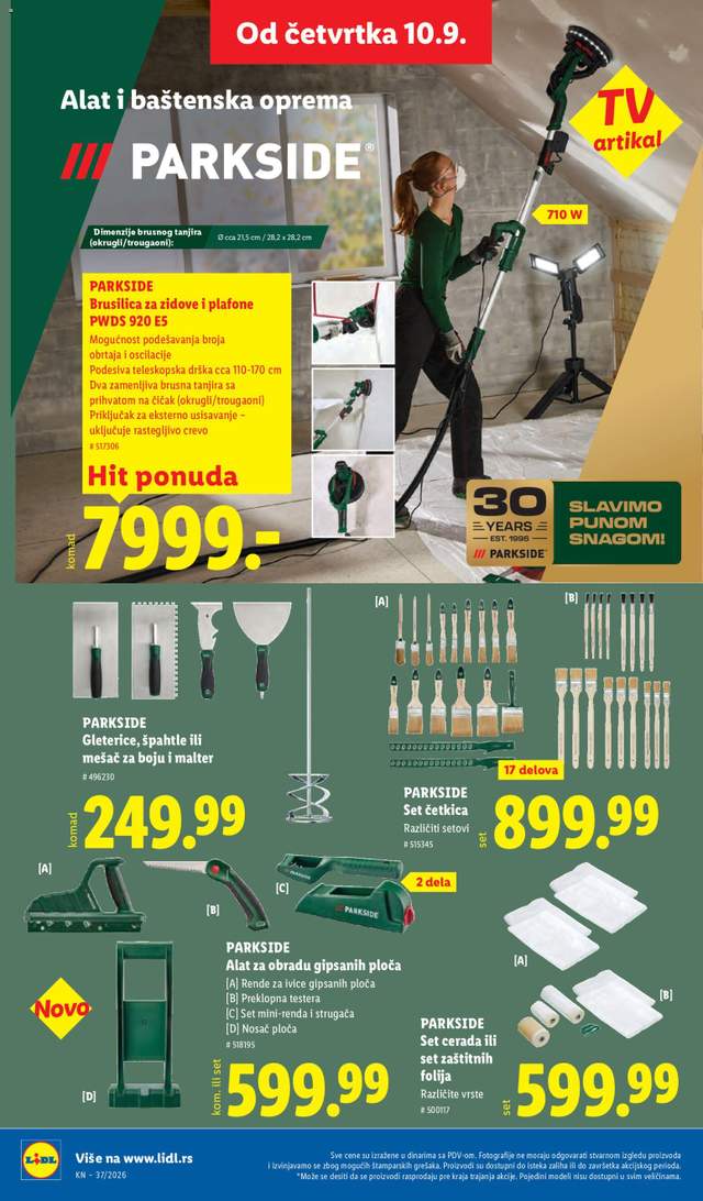 Novi Lidl katalog od 10.09.