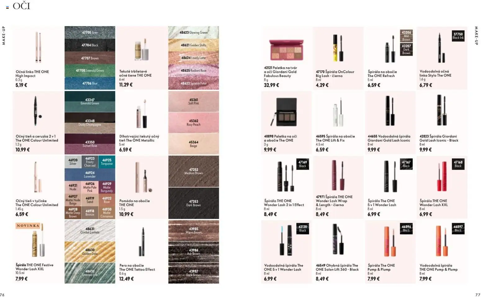 Náhľad Oriflame letáku platného od 11.11.2026 - Make up, Pero, Ceruzka, Očné tiene, Očná linka