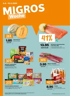 Vorschau des Merkblatts Migros aktionen vom Shop Migros gültig von 04.06.2026 bis 10.06.2026