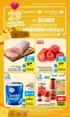 Pogląd gazetki "Carrefour gazetka - Weekend okazji" ze sklepu Carrefour ważnej od 29.10.2026