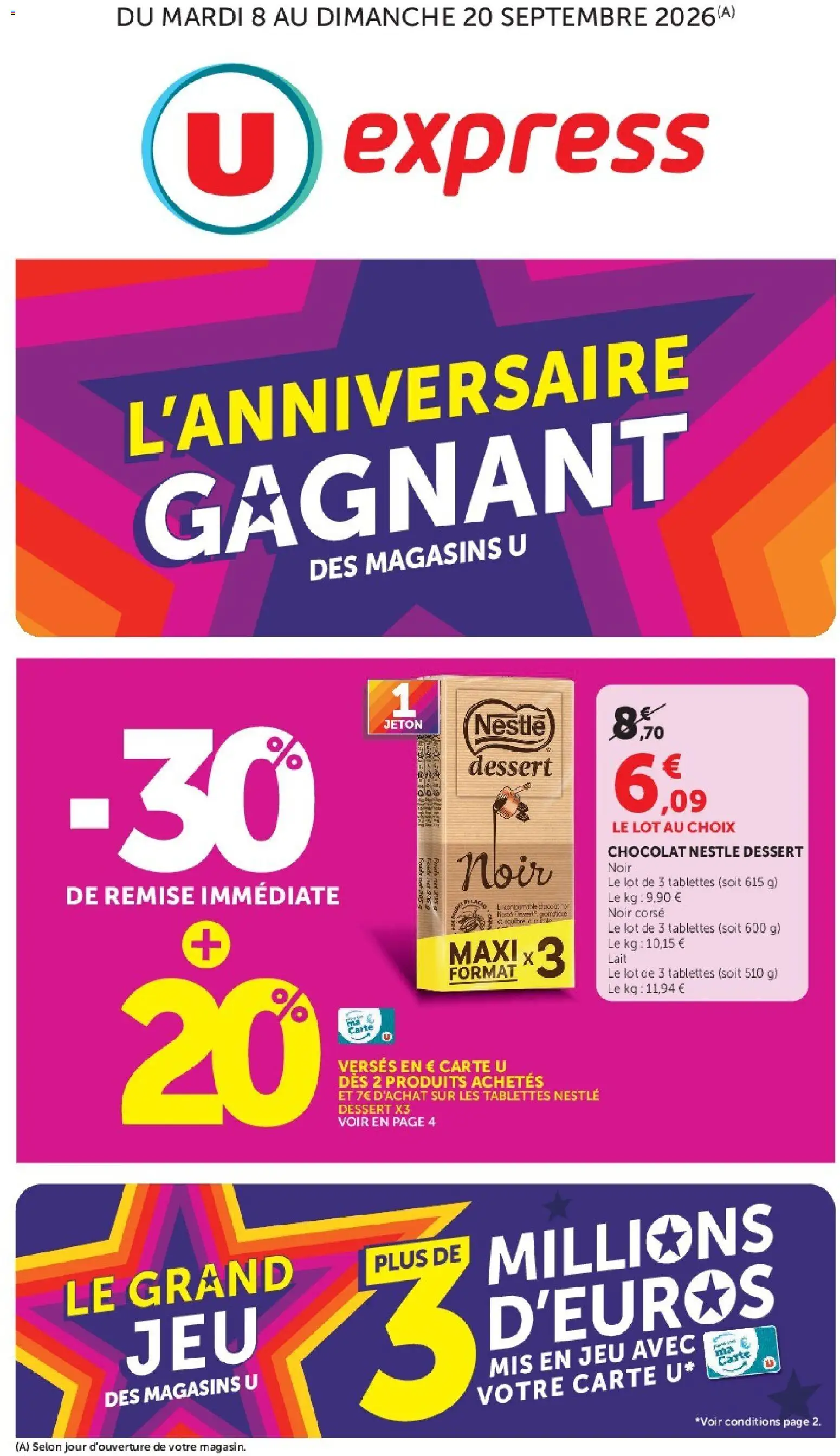 Prévisualisation de U Express catalogue du magasin U Express formulaire valide 08/09/2026