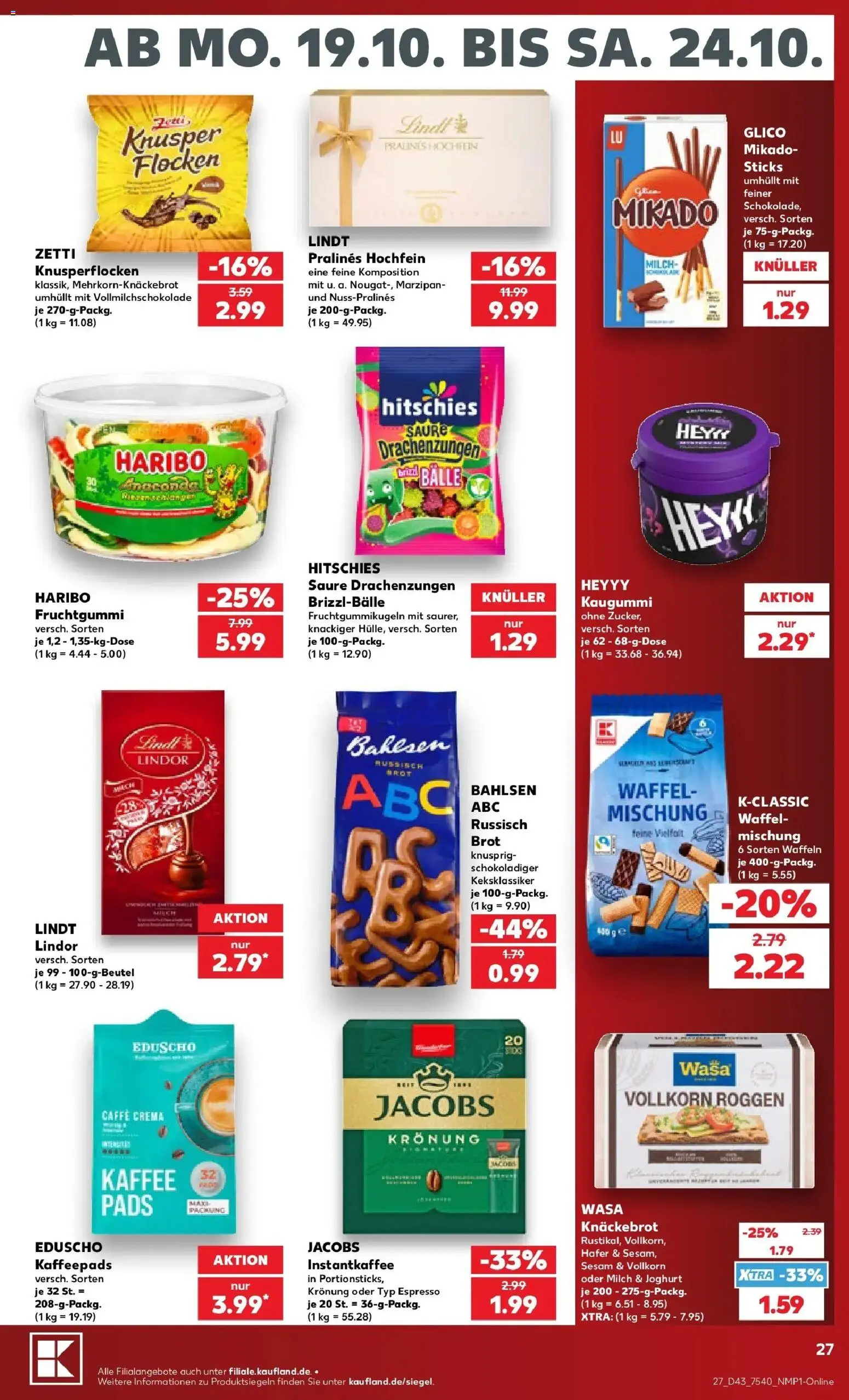 Vorschau von dem Prospekt des Geschäftes Kaufland, gültig ab dem 19.10.2026